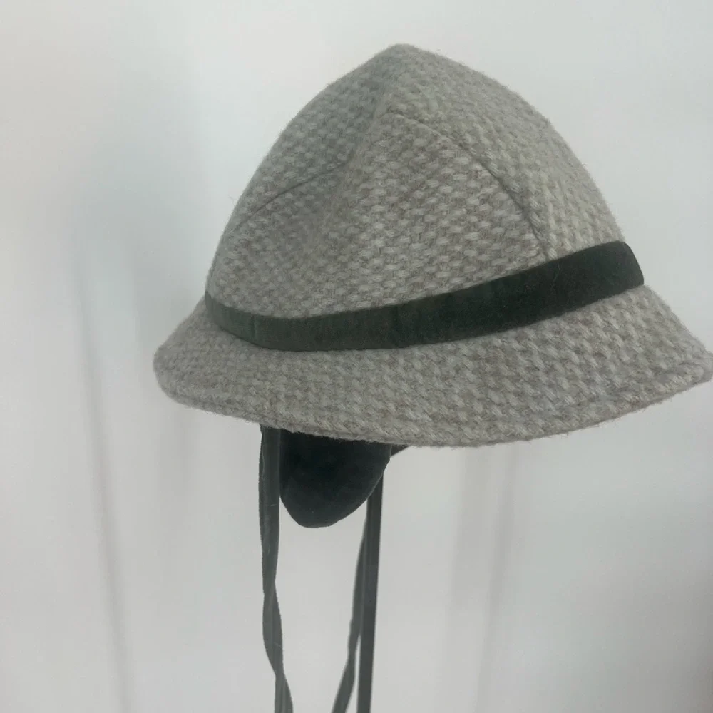 Vintage Rothschild Bonnet Hat Wool Blend Ear Flap Strap child’s